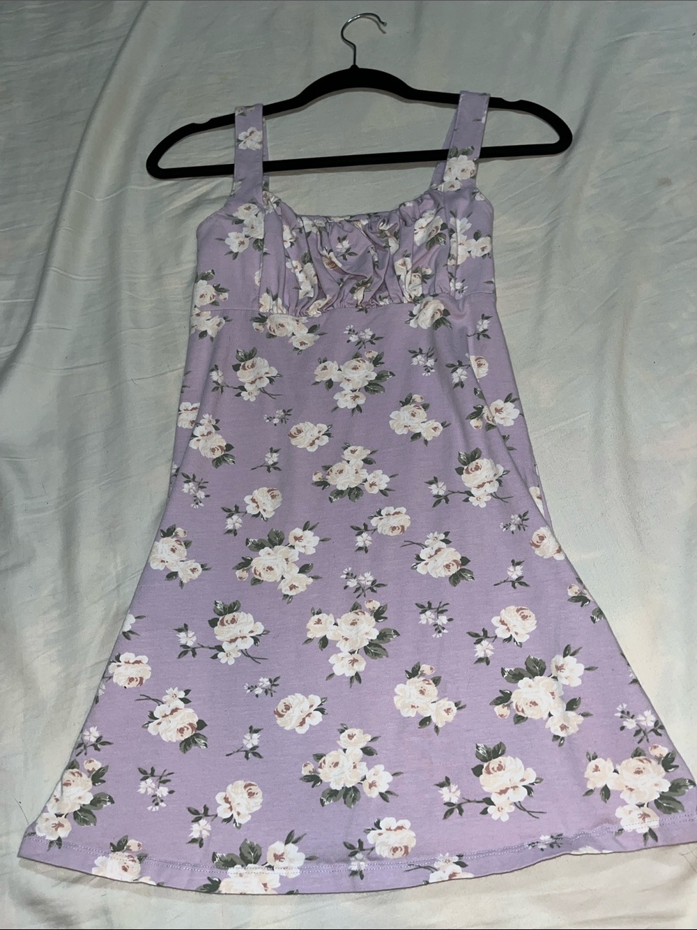 Hollister Lilac Floral Spaghetti Strap Tank